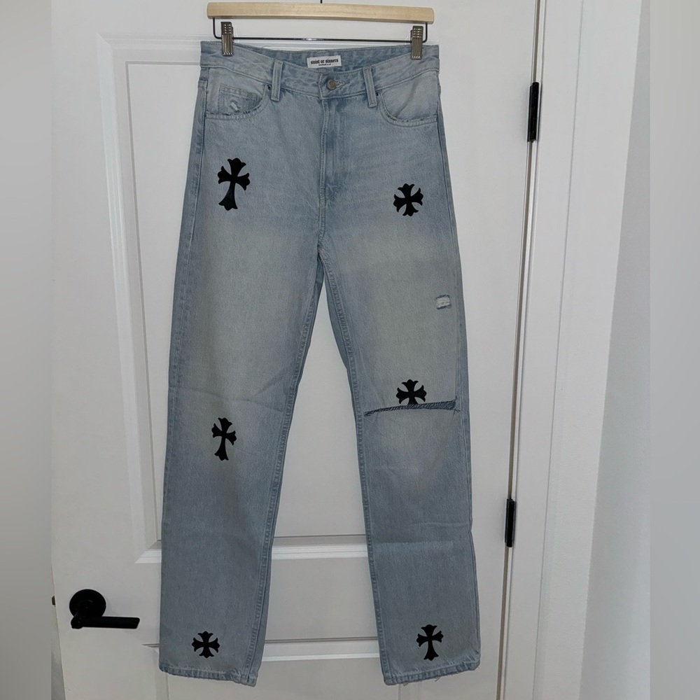 Saint or Sinners Straight Leg Jeans UK 8 (US 4/6)